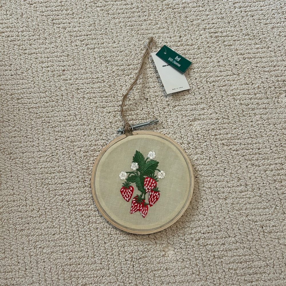 urban outfitters europe strawberry wall hanging